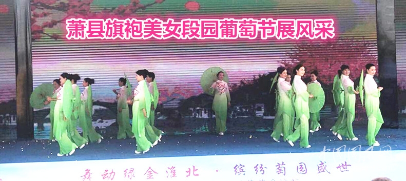  蕭縣旗袍美女段園葡萄節(jié)展風(fēng)采