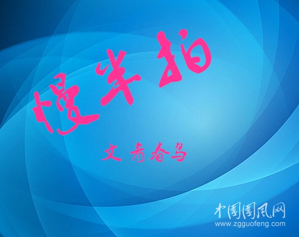慢半拍（文/青春鳥 · 新疆）