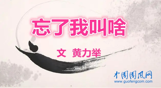   忘了我叫啥(文  黃力舉）