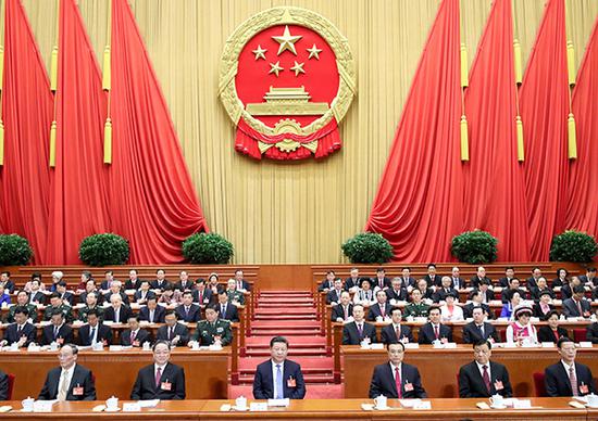 十二屆全國(guó)人大五次會(huì)議在人民大會(huì)堂開幕