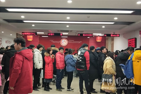 淮北市濉溪縣婚姻登記中心情人節(jié)辦件創(chuàng)歷史新高