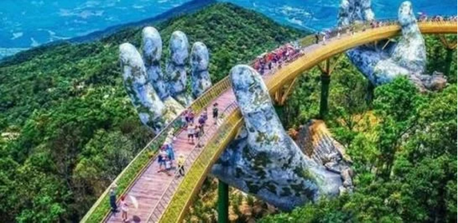 五指山現(xiàn)身？越南一座橋梁躺在“大手”里