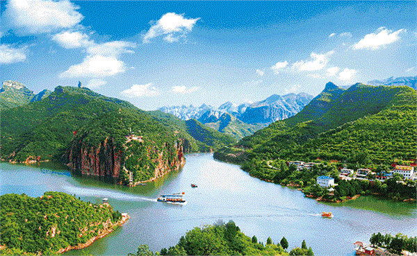 陜西秦嶺南麓小鎮(zhèn)美景