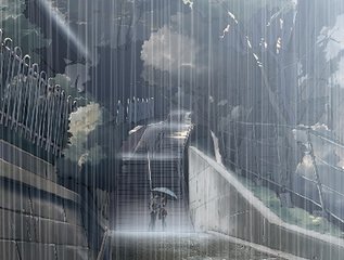 雨和雨傘