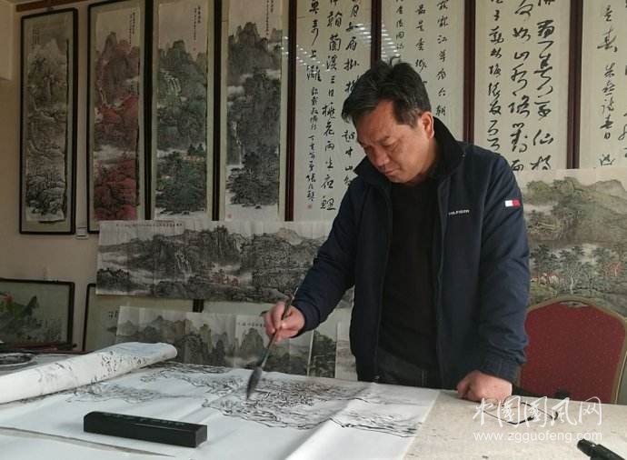 欣賞國畫家黃天登作品